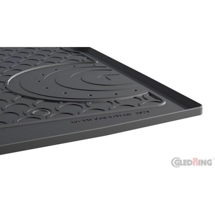 Rubbasol (Rubber) Kofferbakmat passend voor Volkswagen Golf V & VI HB 3/5-deurs 2003-2012 (met klein reservewiel) - Afbeelding 4