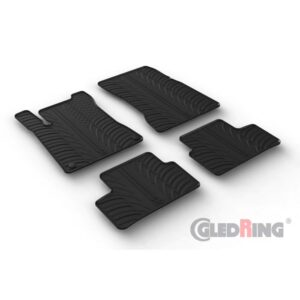 Rubbermatten passend voor Mercedes CLA (C118) Sedan & (X118) Shooting Brake 2/2019- (T profiel 4-delig + montageclips)