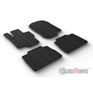 Rubbermatten passend voor Mercedes GLE (W167) Automaat 2/2019- (T profiel 4-delig + montageclips)