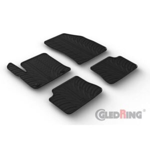 Rubbermatten passend voor Peugeot e-208 II & Opel e-Corsa F 2019- (T profiel 4-delig + montageclips)