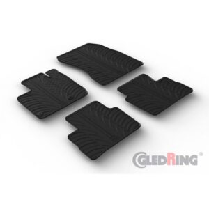Rubbermatten passend voor Nissan Qashqai III (J12) 2021- (T profiel 4-delig + montageclips)