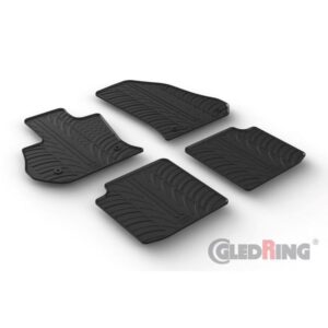 Rubbermatten passend voor Fiat 500L 7/2017- (T profiel 4-delig + montageclips)