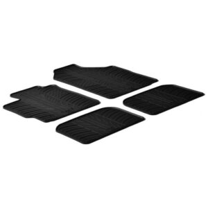 Rubbermatten passend voor Toyota Yaris 2006-2011 (T profiel 4-delig + montageclips)