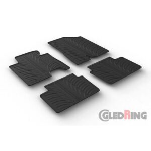 Rubbermatten passend voor Kia Cee'd 9/2015-5/2018 & Hyundai i30 9/2015-1/2017 (T profiel 4-delig + montageclips)
