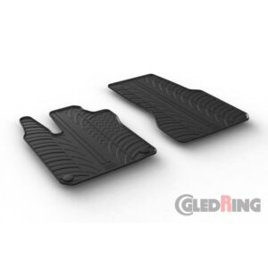 Rubbermatten passend voor Smart ForTwo 453 2014- (T profiel 2-delig + montageclips)