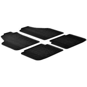 Rubbermatten passend voor Lancia Musa 2007- & Fiat Idea 2006- (T profiel 4-delig + montageclips)