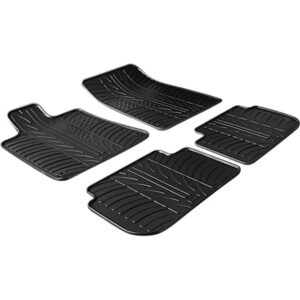Rubbermatten passend voor Peugeot 407 2004- (T profiel 4-delig + montageclips)