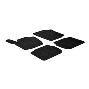 Rubbermatten passend voor Seat Toledo 5 deurs 2013- & Skoda Rapid 5 deurs 2012- (T profiel 4-delig + montageclips)