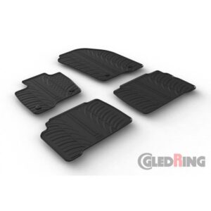 Rubbermatten passend voor Ford S-Max 6/2015- & Galaxy 8/2015- (T profiel 4-delig + montageclips)