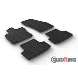 Rubbermatten passend voor Skoda Karoq 7/2017- (T profiel 4-delig + montageclips)