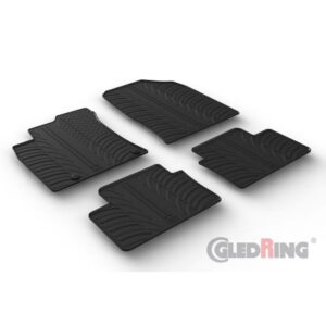 Rubbermatten passend voor Kia Cee'd HB 5-deurs/SW 6/2018- & XCee'd 6/2019- & Pro Cee'd 2018- (T profiel 4-delig + montageclips)