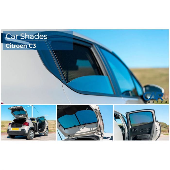 Set Car Shades passend voor Citroen C3 5 deurs 2016- (6-delig) - Afbeelding 2