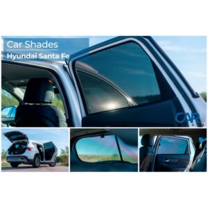 Set Car Shades passend voor Hyundai Santa Fe IV (TM) 2018- (6-delig)