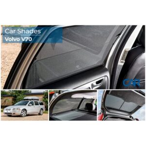 Set Car Shades passend voor Volvo V70 Station 2007- / XC70 2007- (6-delig)
